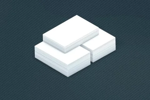 Many cards stack of paper template to presentation Stock Illustration