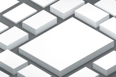 Many cards stack of paper template to presentation Stock Illustration