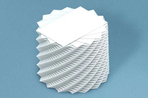 Many cards stack of paper template to presentation Illustrazione stock