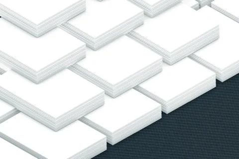 Many cards stack of paper template to presentation Illustrazione stock