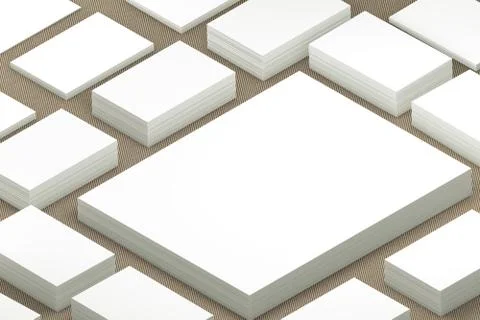 Many cards stack of paper template to presentation Stock Illustration