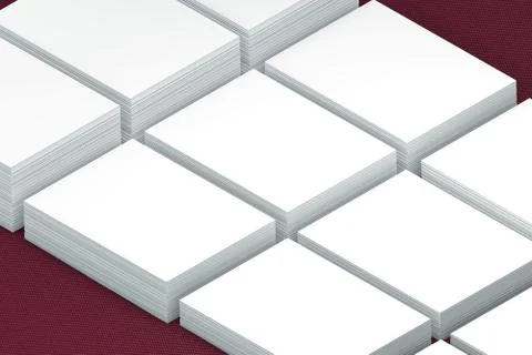 Many cards stack of paper template to presentation Stock Illustration