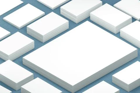Many cards stack of paper template to presentation Stock Illustration