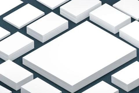 Many cards stack of paper template to presentation Stock Illustration