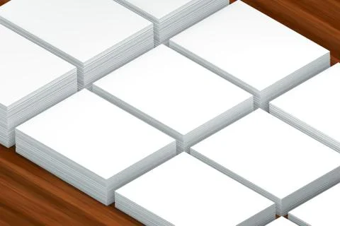 Many cards stack of paper template to presentation Illustrazione stock