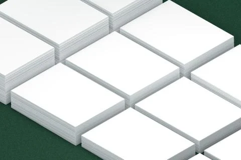 Many cards stack of paper template to presentation Illustrazione stock