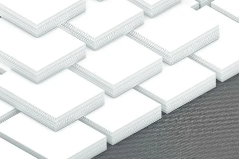 Many cards stack of paper template to presentation Illustrazione stock