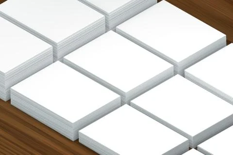 Many cards stack of paper template to presentation Illustrazione stock