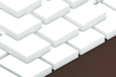 Many cards stack of paper template to presentation Illustrazione stock