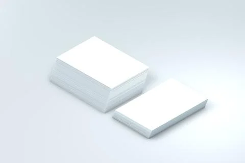 Many cards stack of paper template to presentation Illustrazione stock