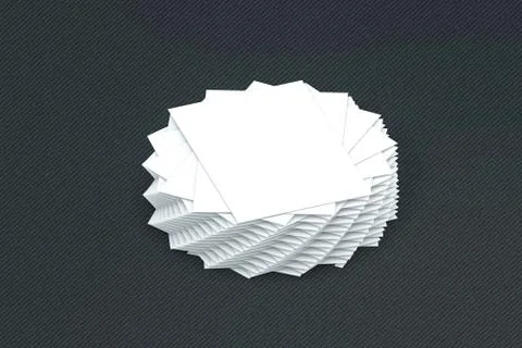 Many cards stack of paper template to presentation Illustrazione stock