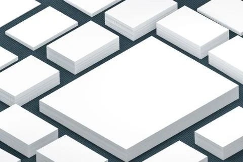 Many cards stack of paper template to presentation Stock Illustration