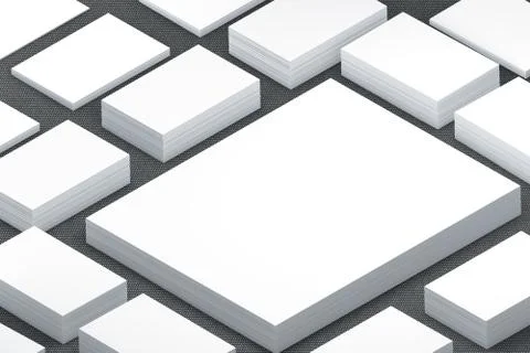 Many cards stack of paper template to presentation Stock Illustration