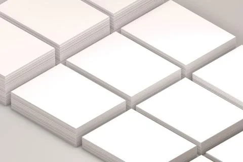 Many cards stack of paper template to presentation Illustrazione stock
