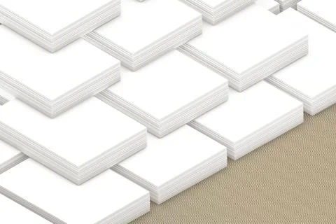 Many cards stack of paper template to presentation Stock Illustration