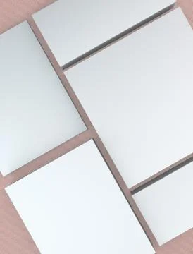 Many cards. template to presentation Stock Illustration