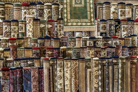 Many carpets pattern or backround Stock Photos