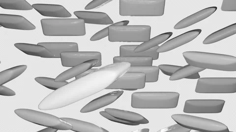 Many chewing gum falling down on transparent background. Stick of chewing gum. A Stock Footage 171618303