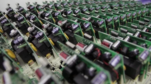 Many chips on the table Stock Footage 128170846