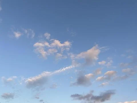 Many Clouds in the Blue Sky Stock Photos