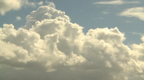 Many clouds moving Stock Footage 4354559