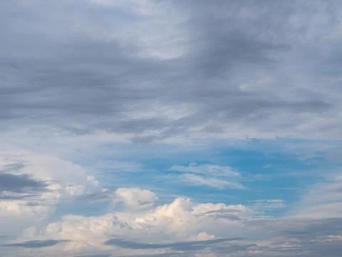 Many clouds in the sky with bruises Stock Photos
