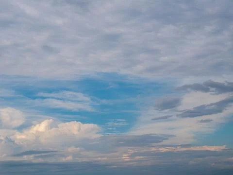 Many clouds in the sky with bruises Stock Photos