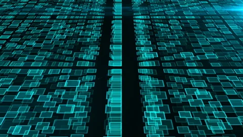 Many clusters of Artificial Intelligence, computer generated modern abstract Stock Footage 93311320