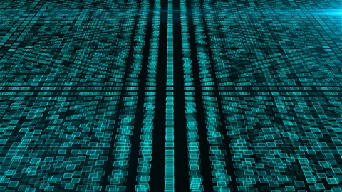 Many clusters of Artificial Intelligence, computer generated modern abstract Stock Footage 93314287