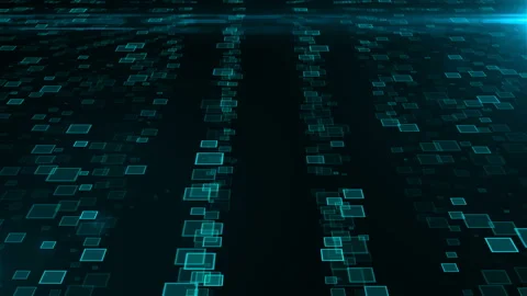 Many clusters of Artificial Intelligence, computer generated modern abstract Stock Footage 93315897