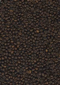 Many Coffee Beans Background Stock Photos