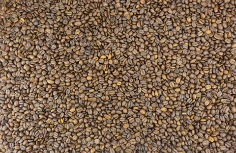 Many coffee beans as background Foto stock