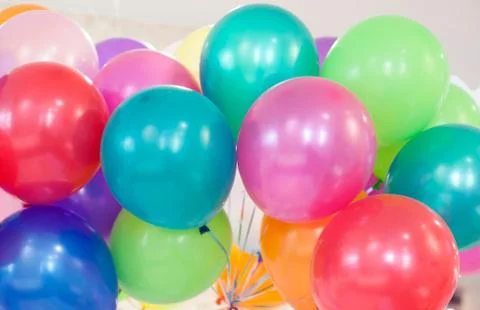 Many colored ballons Stock Photos