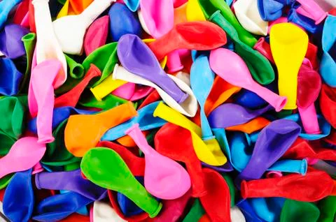 Many colored balloons Stock Photos