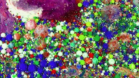 Many colored balls of different sizes Stock Photos