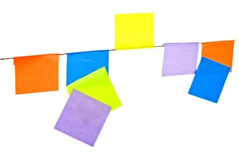 Many colored postit stickers Stock Photos