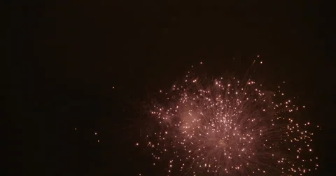 Many Colorful Fireworks Explode At Nighttime Vidéo 63778344