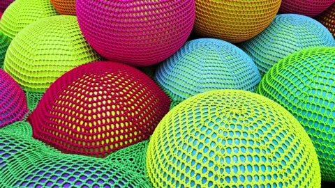 Many colorful random bright large balls background. Stock Footage 281078971