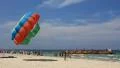 Many-coloured parachute HD Footage