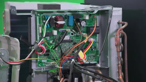 Many components of a motherboard Stock Footage 143462580