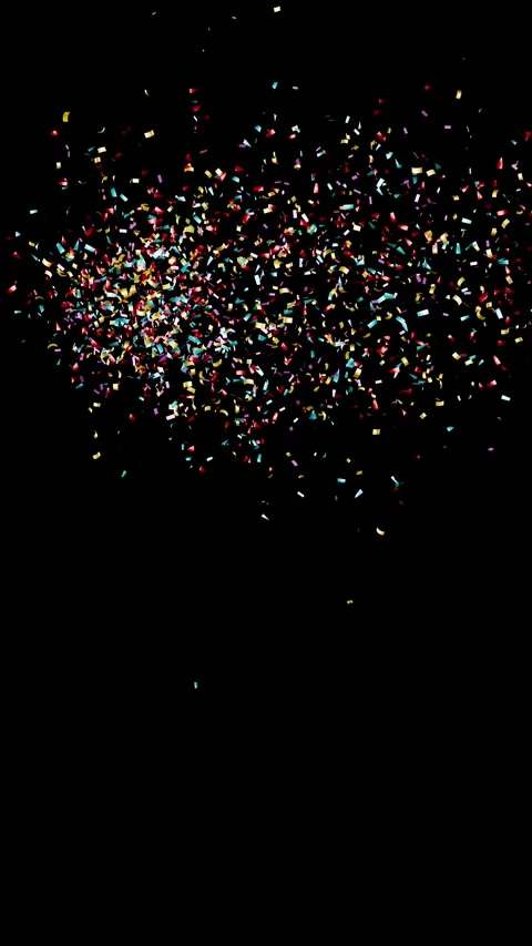 Many confetti Explosion 3D. Stock Footage 337088315