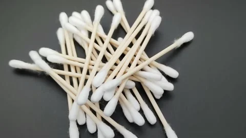 Many cotton swabs Video stock 166582293