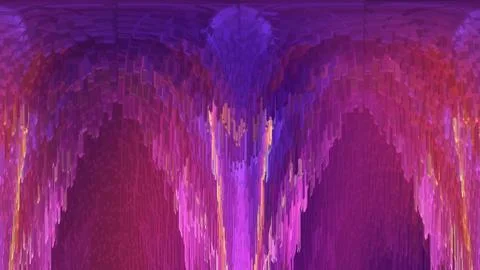 Many cubics are in round rows, abstract technology 3d render background 스톡 일러스트