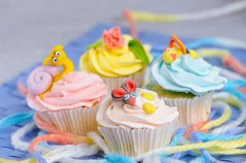 Many cupcake Stock Photos