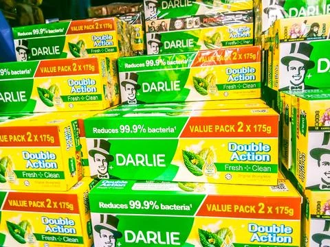 Many Darlie toothpaste Stock Photos