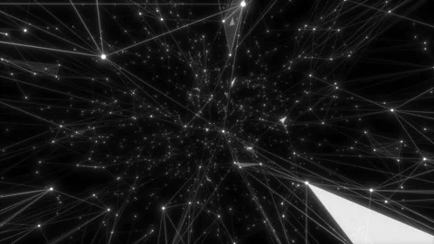 Many different abstract lines and points moving in a circle. Perfect to use as a 動画素材 113905509