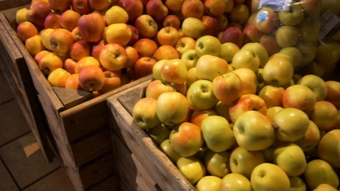 Many Different Apples Stock Footage 99259720