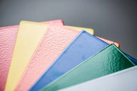 Many different colors and texture of powder paint Stock Photos
