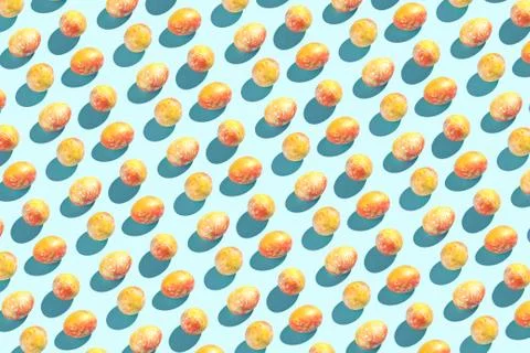 Many different eggs. Happy easter banner. Flatlay pattern Stock Photos