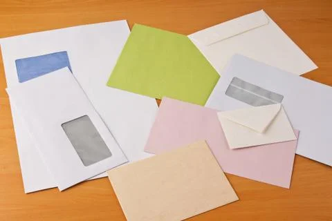 Many different envelopes Stock Photos